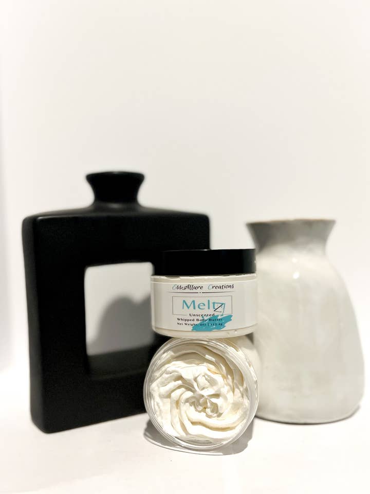 MeltZ (unscented) WHIPPED BODY BUTTER for wholesale by Essallure Creations