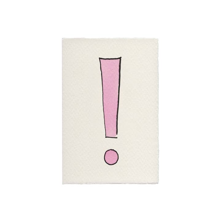 Exclamation Card for wholesale by Scribble & Daub