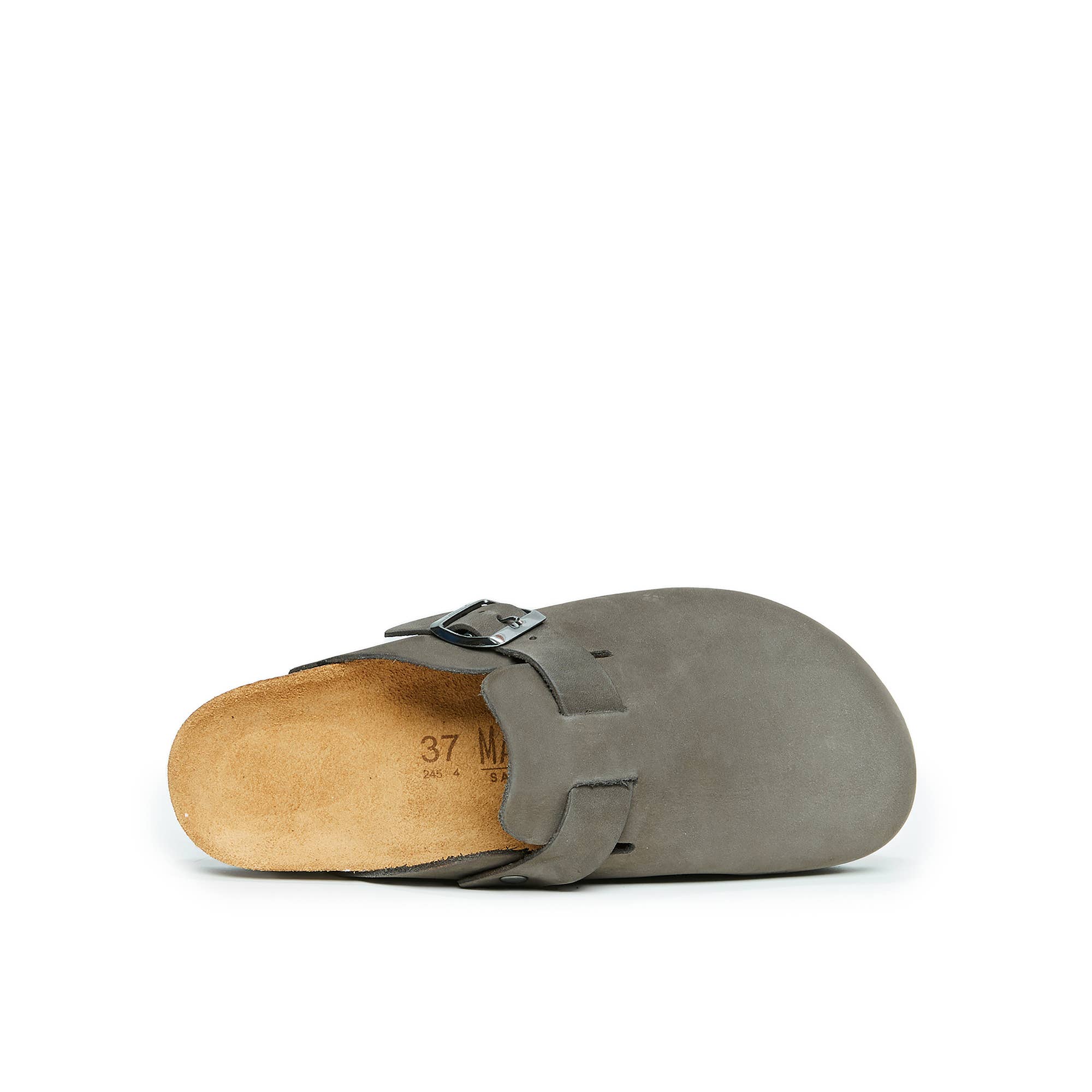 Mandél - Vente Mules – femme - Mules NOE en cuir nubuck gris - Art.MI10772