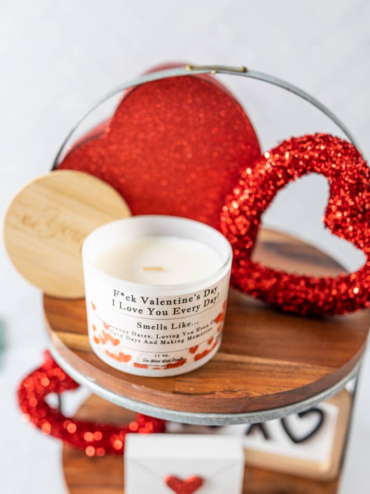 Vela de conversación diaria F*ck Valentine's Day I Love You para venta al por mayor de BeYOUtiful Bath* Body * Burn