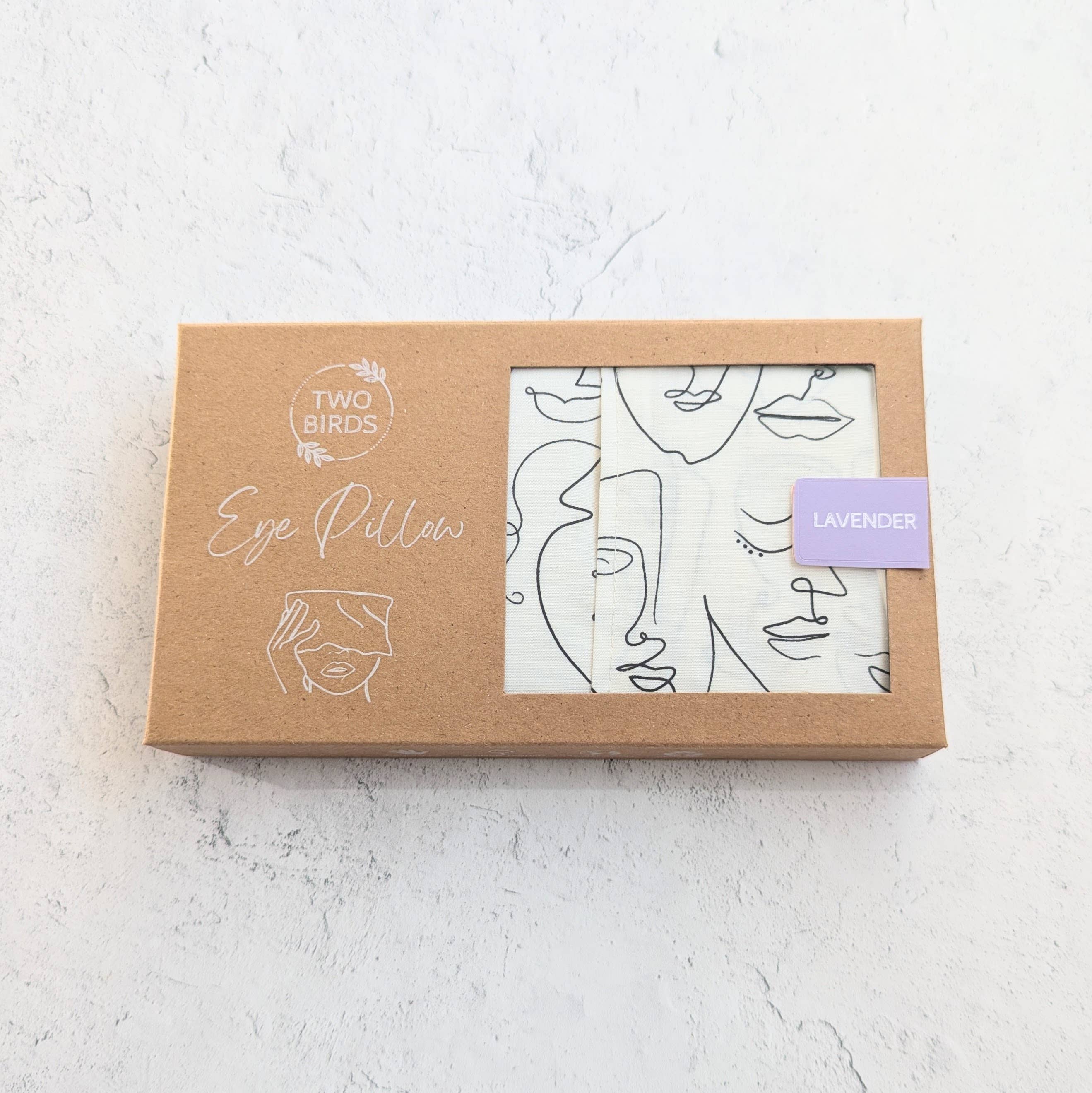 Two Birds Eco Shop - Wholesale Spa/Therapy Pillow - Weighted Aromatherapy Eye Pillow - Picasso Faces