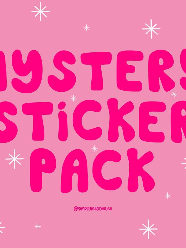 Pacchetto di adesivi misteriosi per la vendita all'ingrosso da parte di Simply Maddie Lee