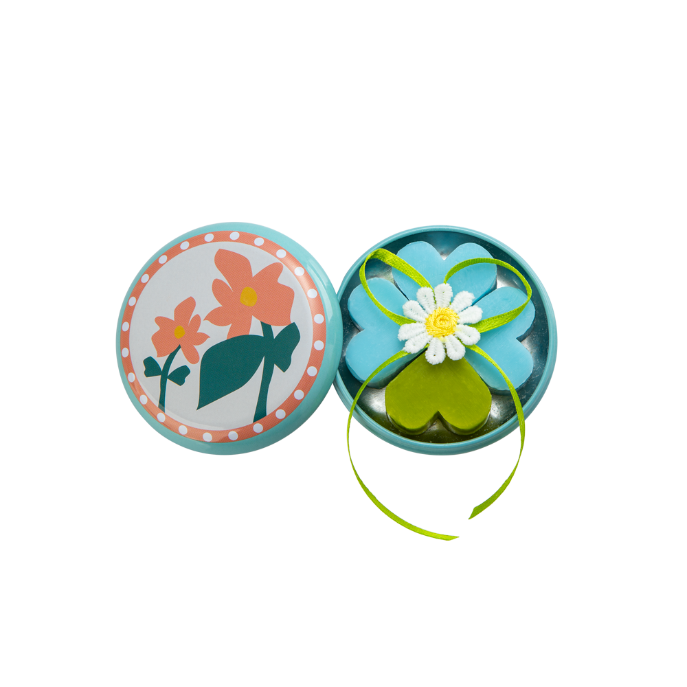 Amorevole - Wholesale Bar Soap - Campo Fiorito - Tin with scented soap0