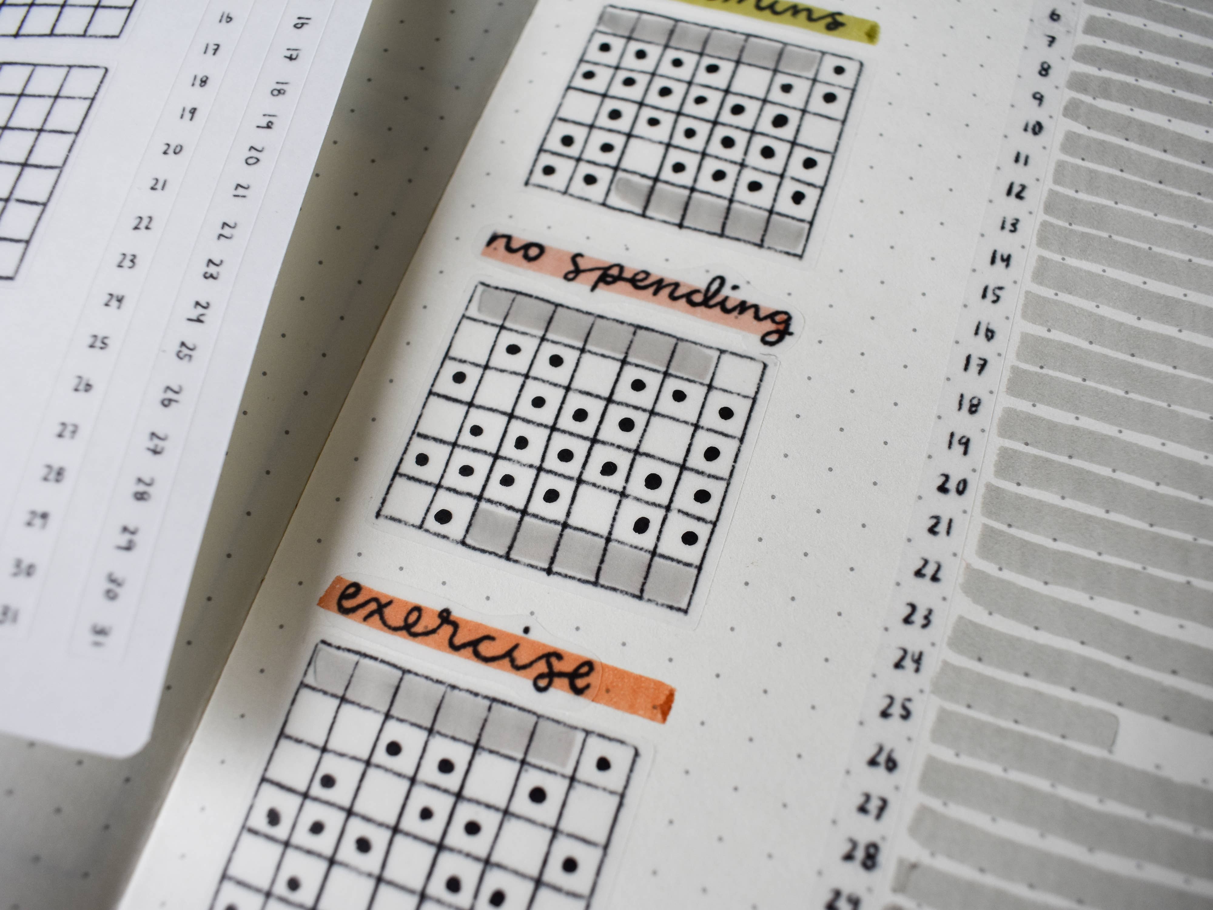 Lines And Colors Design - Wholesale Sticker - Habit Tracker Bullet Journal & Planner Sticker Sheet2