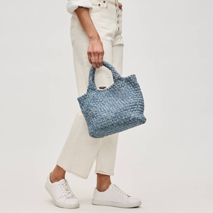 Sky's The Limit - Small Denim Crossbody for wholesale on Faire