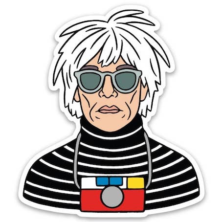 Warhol Die Cut Sticker for wholesale by THE FOUND