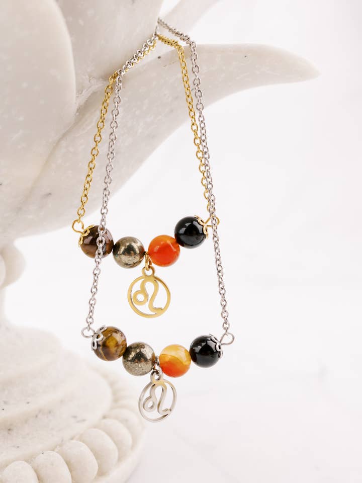 Gemstone Leo Necklace | Zodiac Collection for wholesale by WonderLight