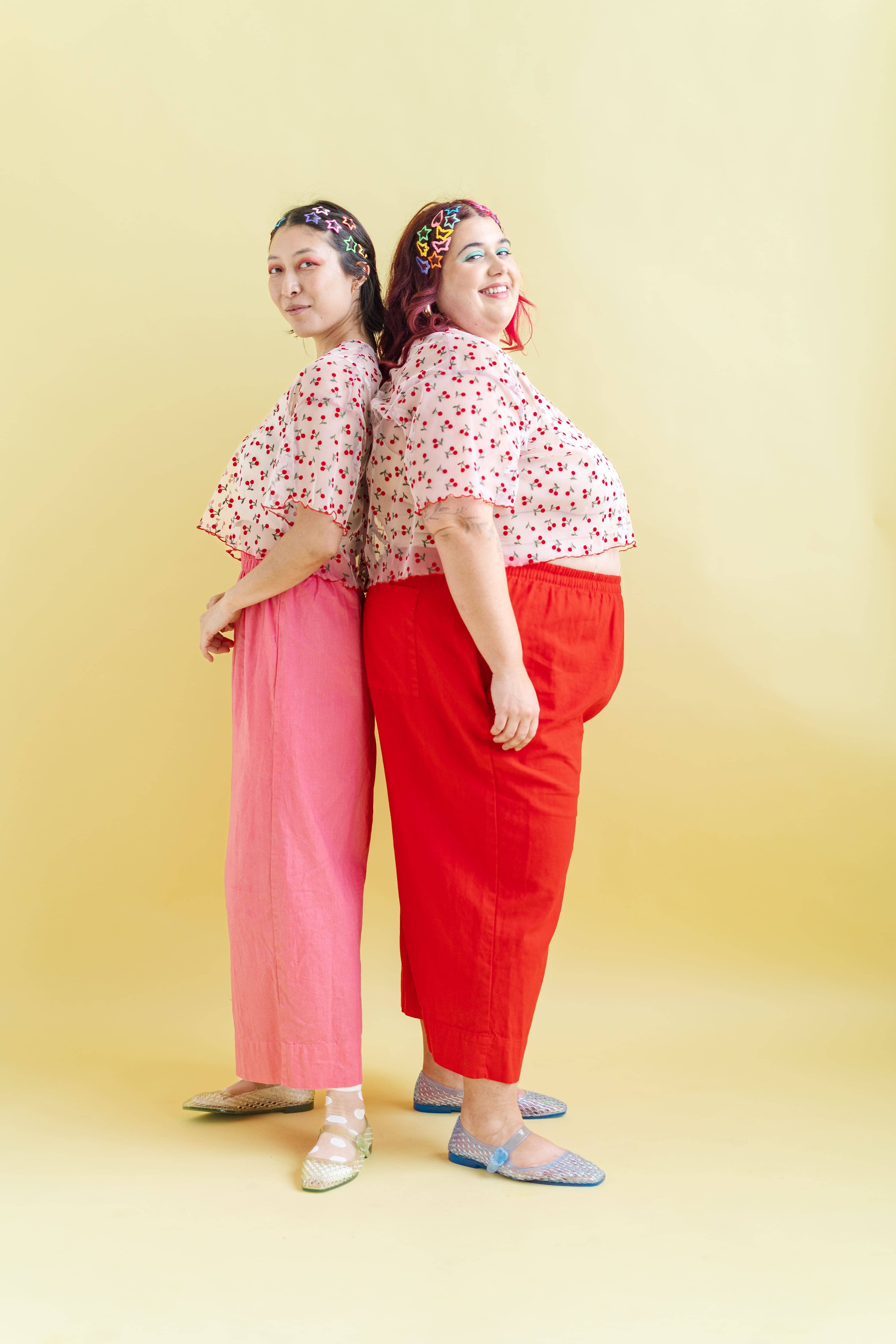 Nettle Studios - Wholesale Pants - Women's - Size Inclusive Plus Size Wide Leg Pant Bubblegum Pink Linen19