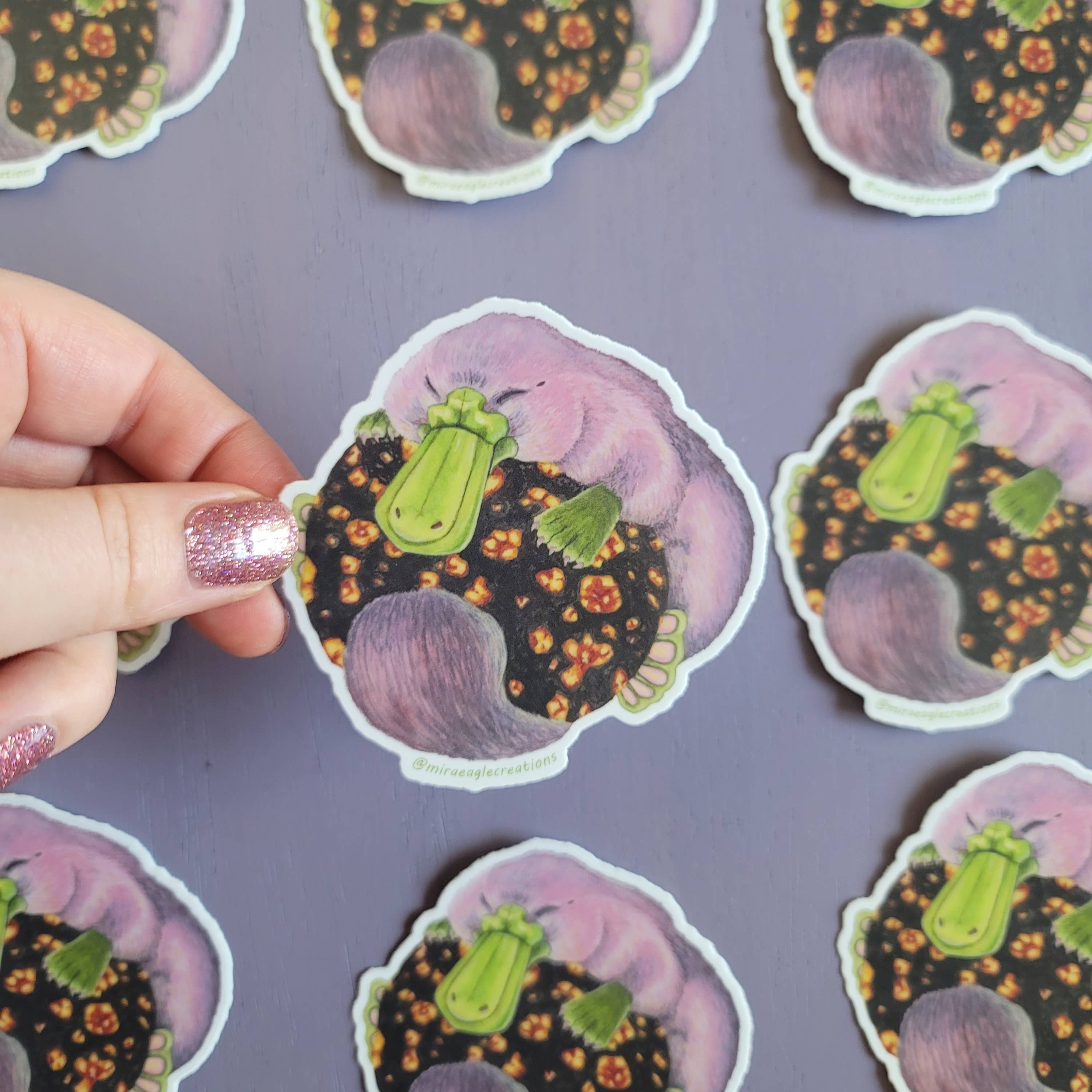 Mira Eagle Creations - Wholesale Phone & Laptop Stickers - Snuffles the Plat Vinyl Sticker