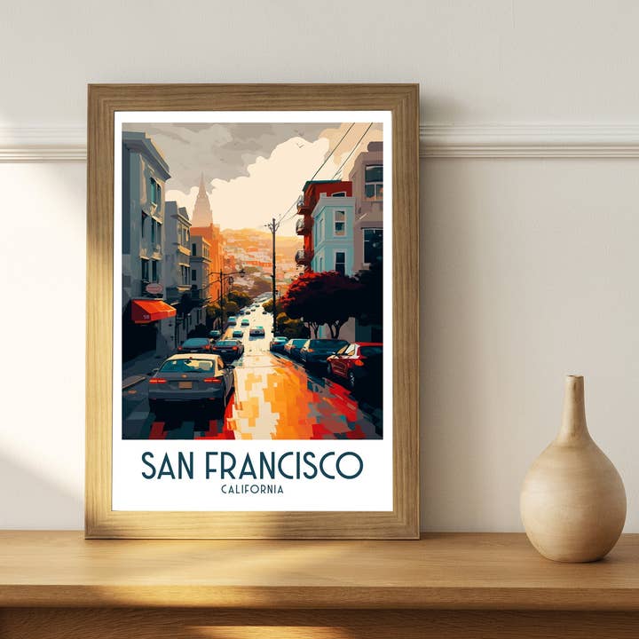 InkNPrintz – wholesale Art print – San Francisco Travel Poster2