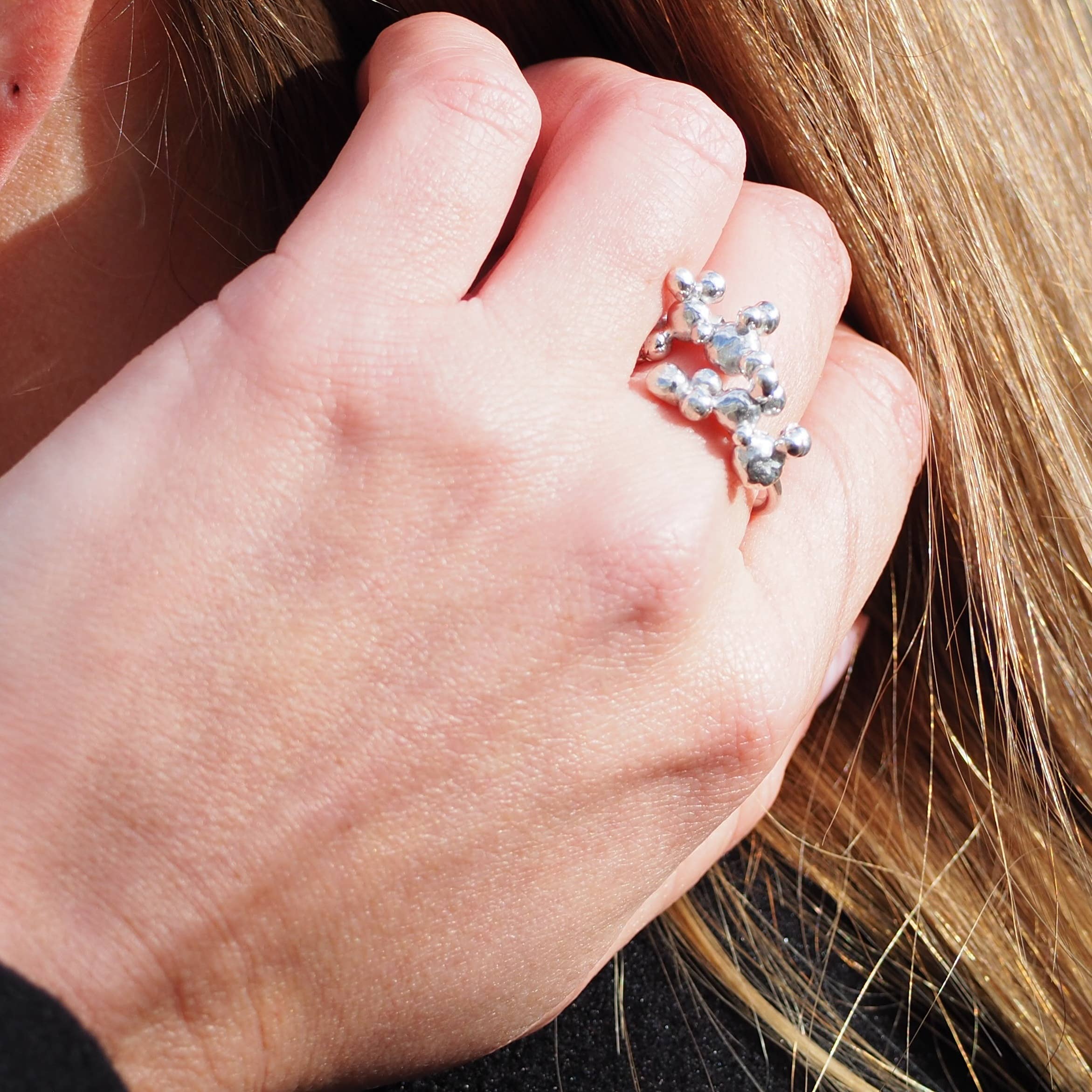 ALEGRIA B. - Wholesale Band/Stacked Ring - MEDIUM STERLING SILVER RING4