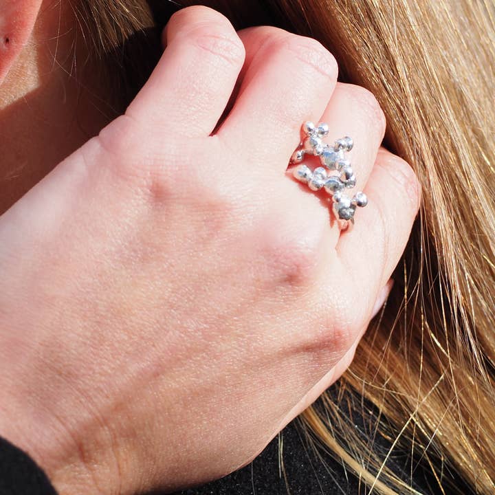 ALEGRIA B. - Wholesale Band/Stacked Ring - MEDIUM STERLING SILVER RING4