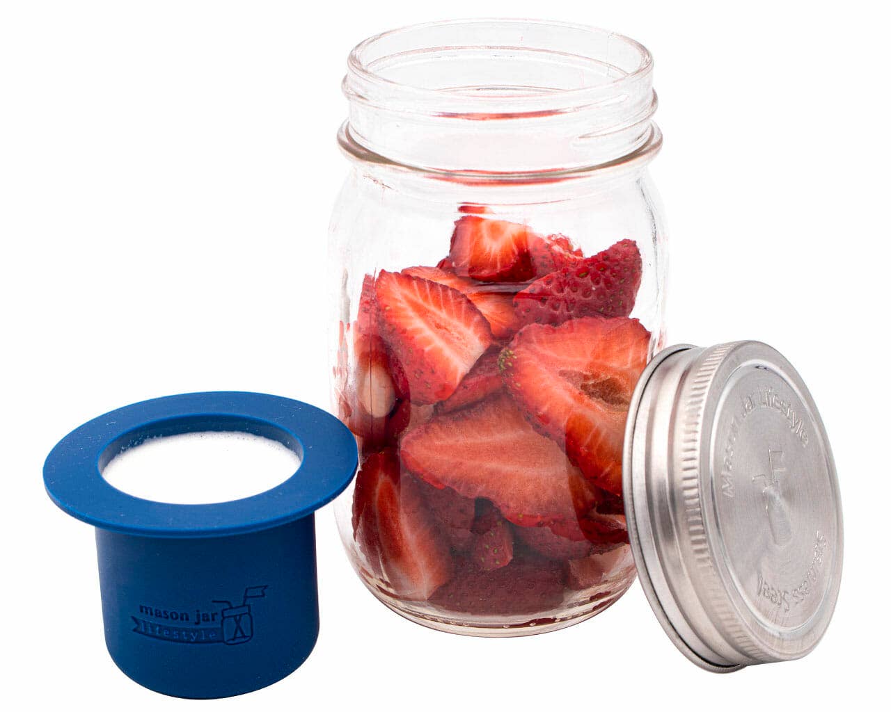 Mason Jar Lifestyle - Wholesale Food Storage Container - Mason Jar Divider Cup for Salads, Dips, and Snacks8