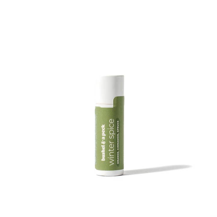 Winter Spice Lip Balm - Paperboard Tube: Holiday Blend for wholesale by Bushel & a Peck Organic Skincare and Beauty