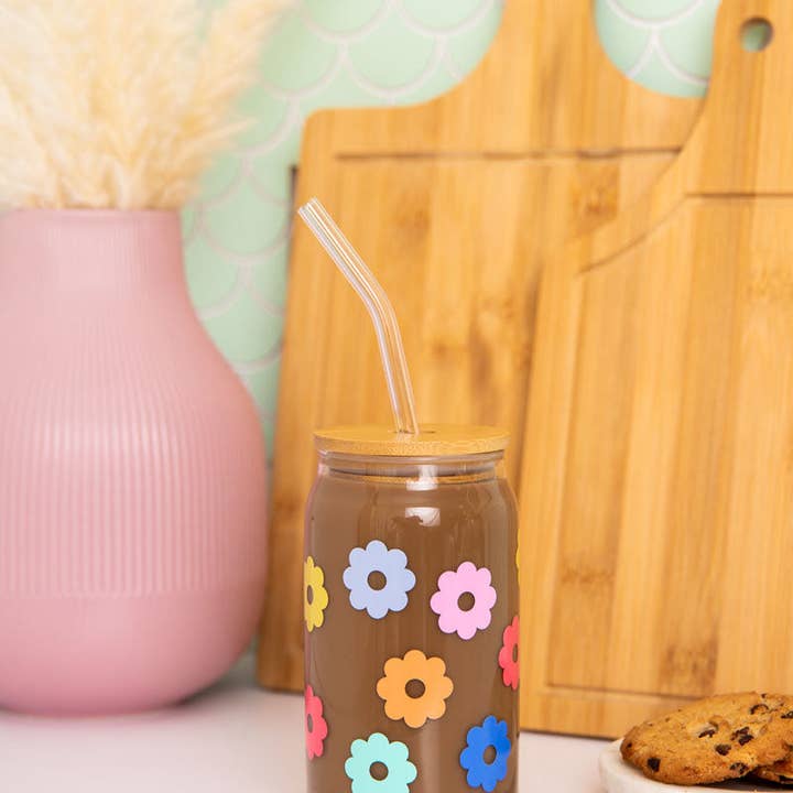 Talking Out of Turn - Wholesale Drinking Glass/Cup - Holiday Can Glass w/Lid + Straw27