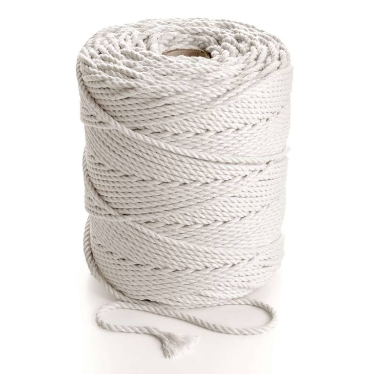 Hilo de hilo de algodón de ganchillo jumbo, 1 paquete, natural