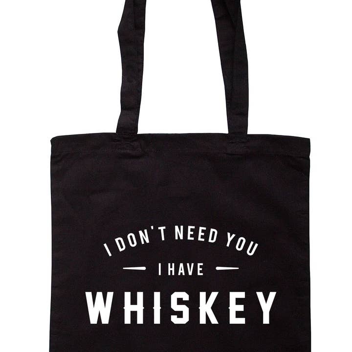 Illustrated Identity – Sacola - Unissexo por atacado – Eu não preciso de você, tenho sacola de uísque TB05862