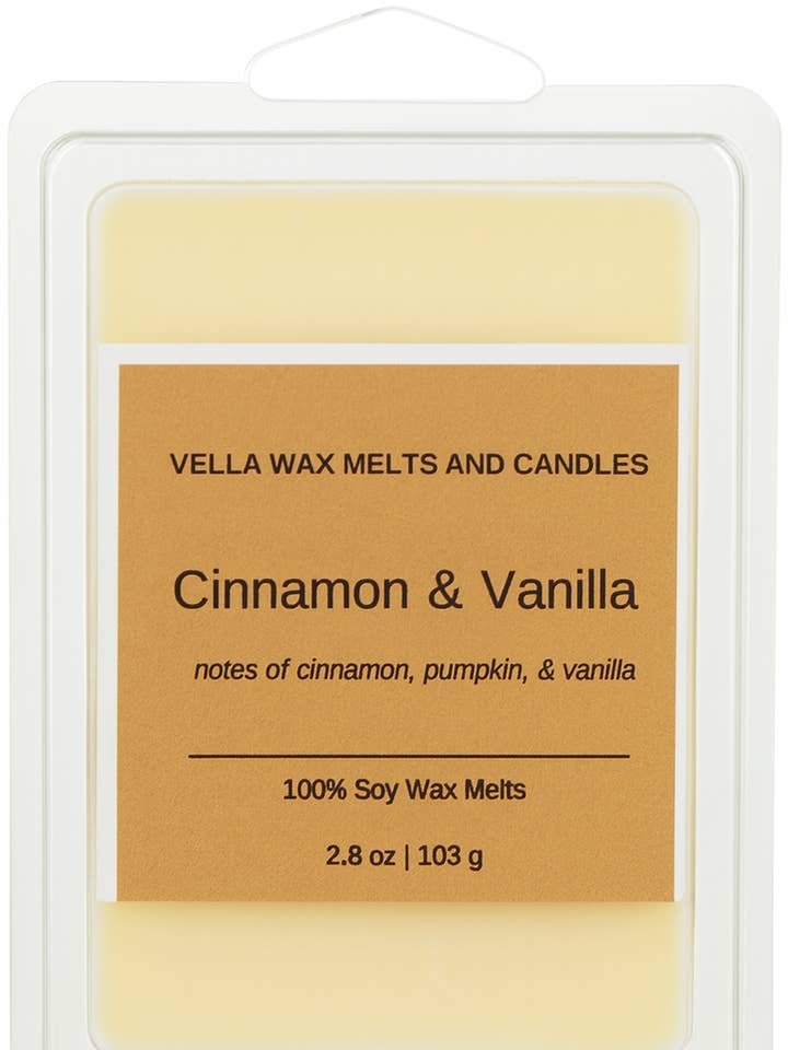 Zimt und Vanille Wachs-Schmelz | 2,8 oz Sojawachs-Schmelz | Geschenk für den Großhandel von Vella Wax Melts and Candles
