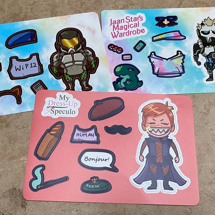 Infinity the Game 4"x6" Sticker Sheets for wholesale by Minomino