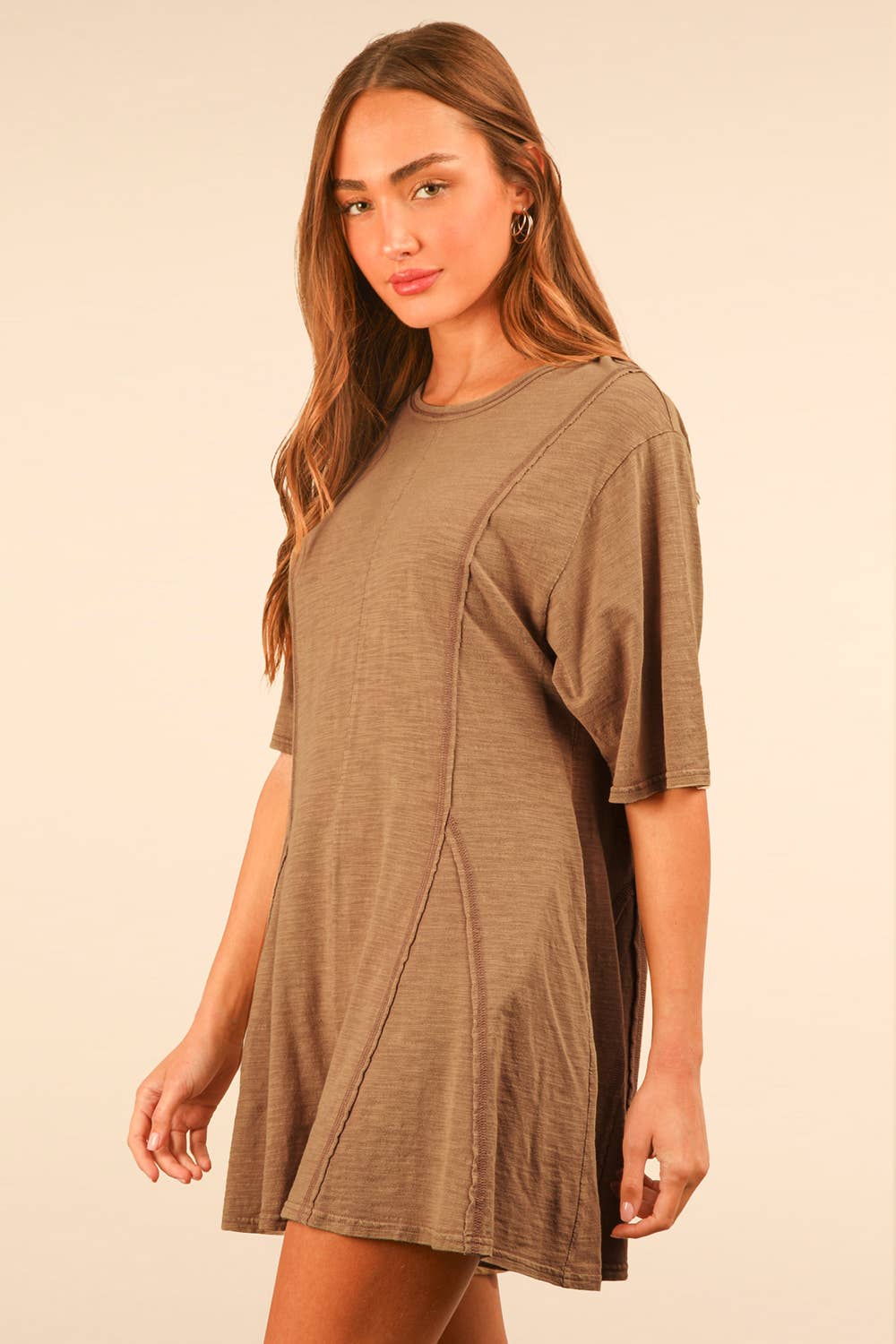 VERY J - Wholesale Romper - Women's - NP70727-Mineral Washed Oversized Knit Comfy Romper16
