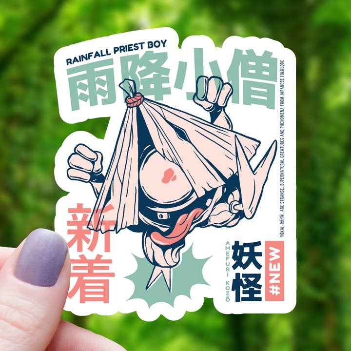 Autocolante Yokai Monster Chuva - 3" por atacado de Mimic Gaming Co