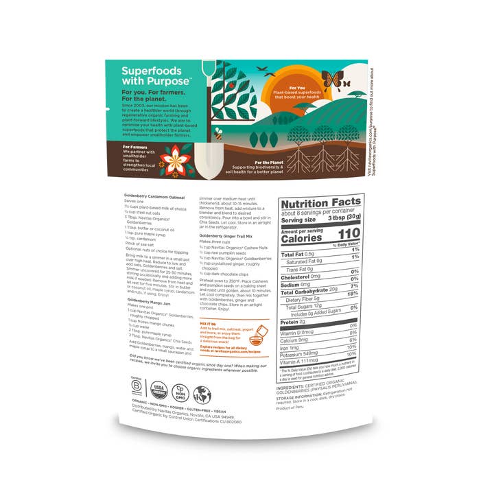 Navitas Organics - Venta al por mayor Fruta deshidratada - Bayas doradas1