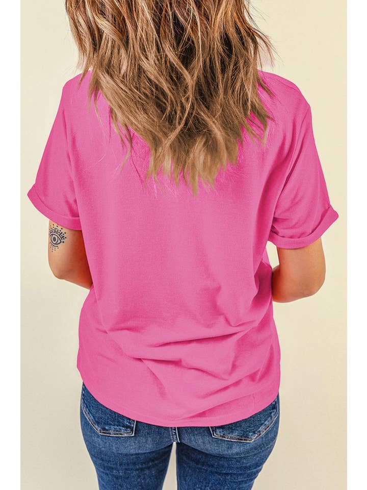 PRETTY BASH - Wholesale T-Shirt - Women's - Solid Short Sleeve Crew Neck Tee81