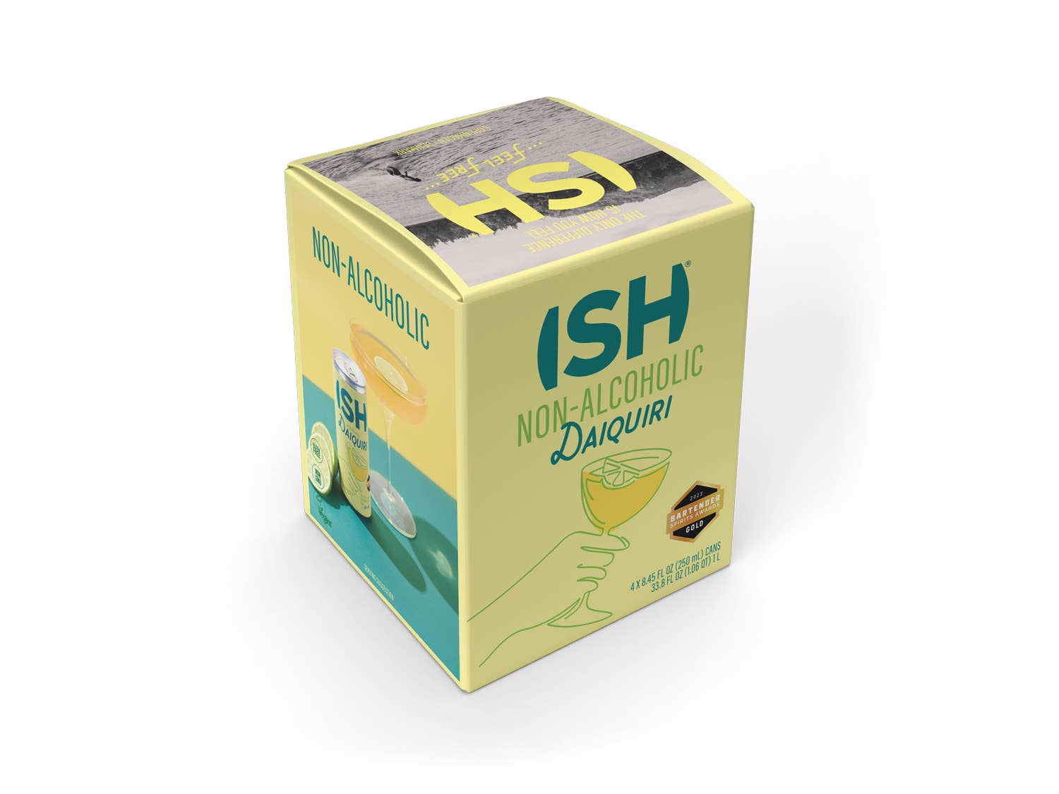 The Zero Proof - Wholesale Non-Alcoholic Aperitif/Mocktail - ISH Lime Daiquiri - 4-Pack