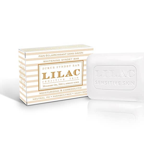 Lilac Hudpleje Whitening Scrub dermatologisk bar for engroshandel hos Lilac Skincare