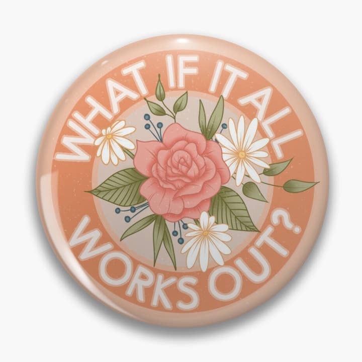 Hvad hvis det hele fungerer ud knap for engroshandel hos Luck and Lavender Studio