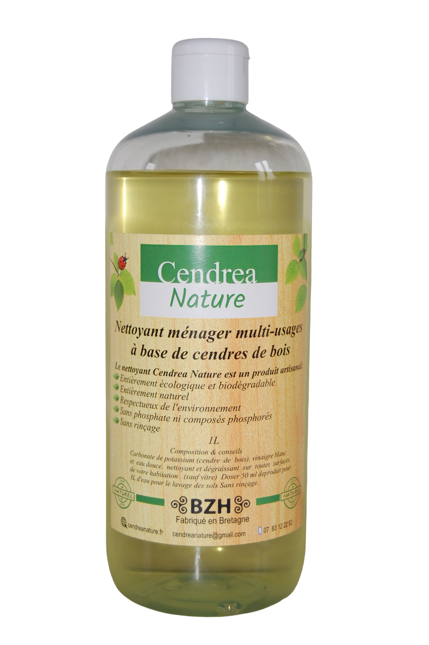 Cendrea Nature - Vente Nettoyant multi-surface - Nettoyant ménager multi usages issu de cendres de bois1