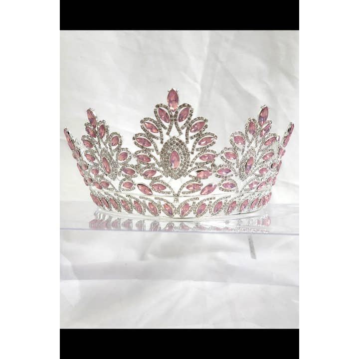 Chicas - Wholesale Tiara - Women's - One Size Fits All Metal Tiara With Rhinestones. HT93710