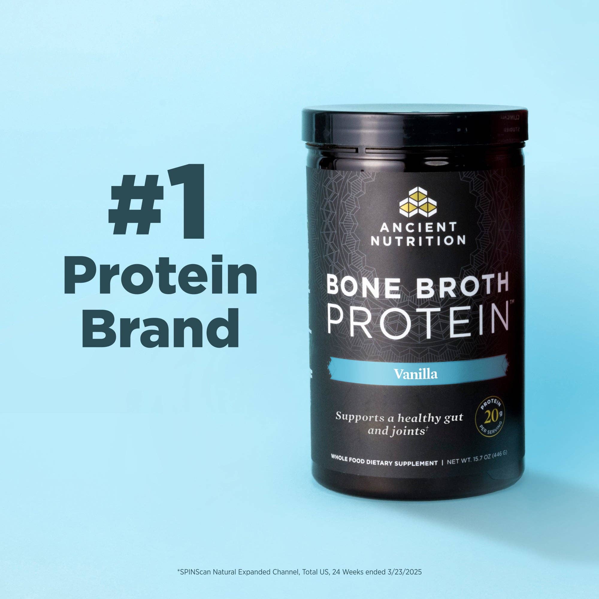 Black Bone Broth Protein | Powder Salted Caramel (20 Servings) for wholesale on Faire8