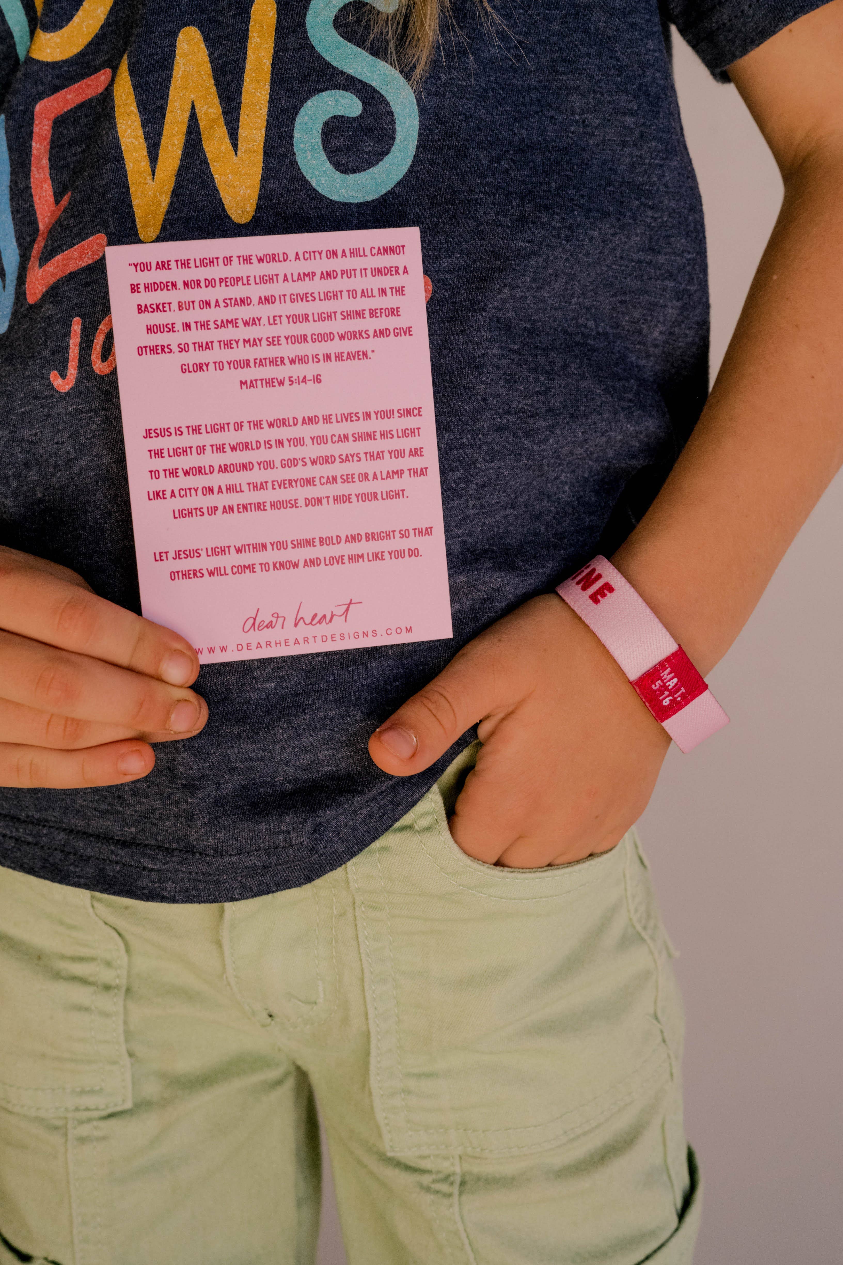 Dear Heart - Vendita all'ingrosso Bracciale a polsino - Neonati - Bracciale per bambini Let Your Light Shine2