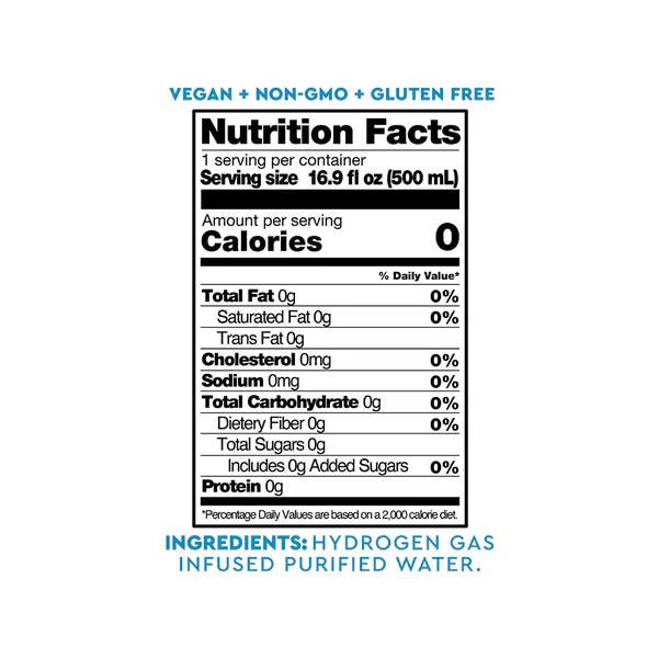 HTWO - Wholesale Sparkling Water - HTWO Ultra-Pure Hydrogen Infused Water, 24 Pouches