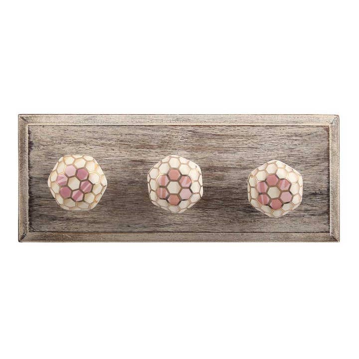 6 crochets muraux pour suspendre un porte-sac à livres (doré) pour la vente par Daana Paani LLC