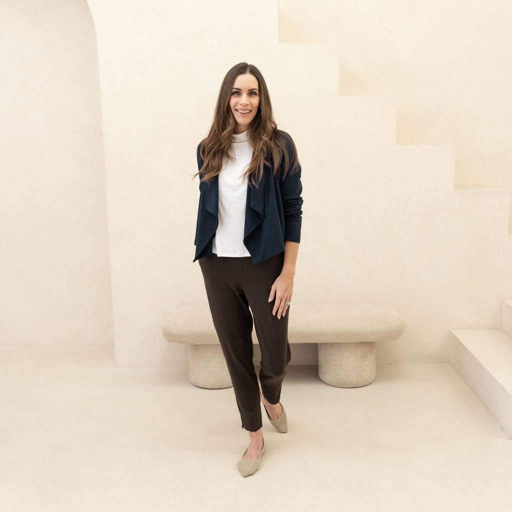 Encircled - Wholesale Knit Top - Women's - The Going Places Bracelet Sleeve Mock Neck6