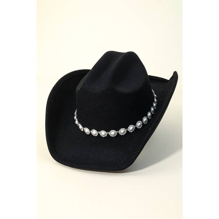Anarchy Street - Wholesale Cowboy Hat - Women's - Western Pearl Studded Fashion Cowboy Hat6