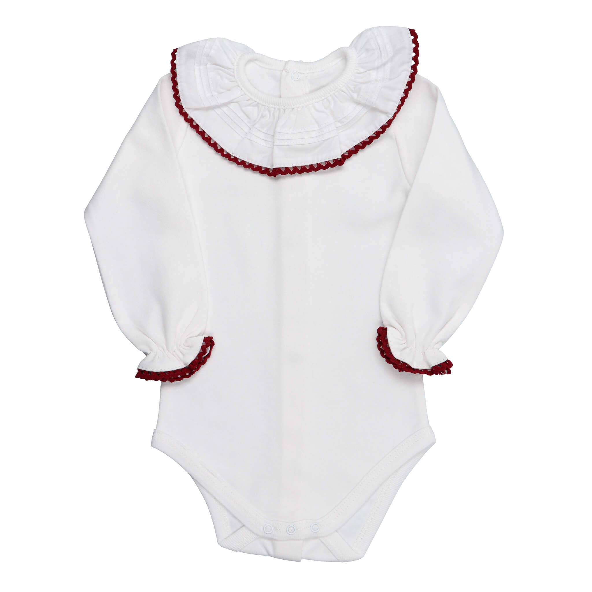Bean Baby Clothes - Wholesale Bodysuit (Non-Footed) - Baby - Cotton Baby Bodysuit Onesie with Greek Lace Collar2