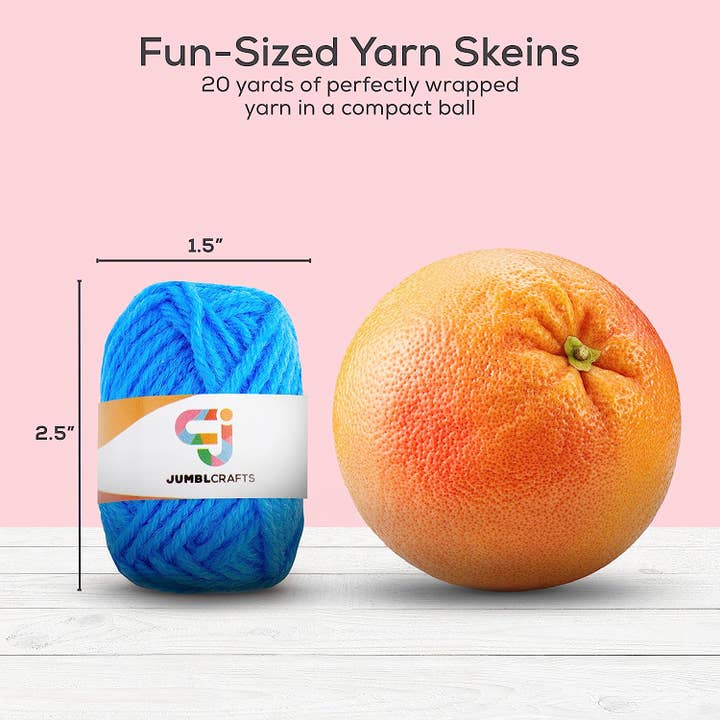 Jumbl - Wholesale Yarn - Acrylic Yarn for Crocheting, 20 Assorted Colors