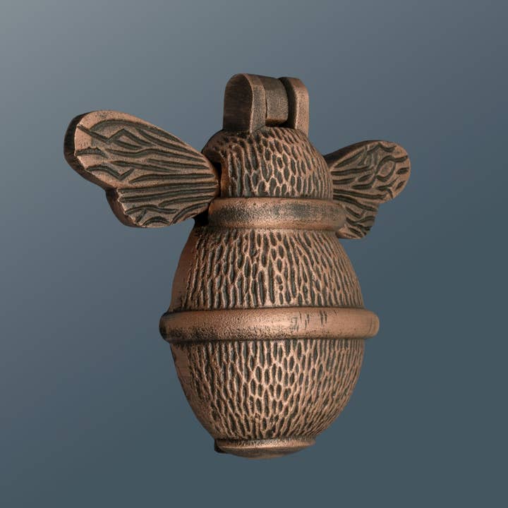 Brass bee - Wholesale Deurkruk/knop - Messing Bumble Bee deurklopper - antieke koperen afwerking2