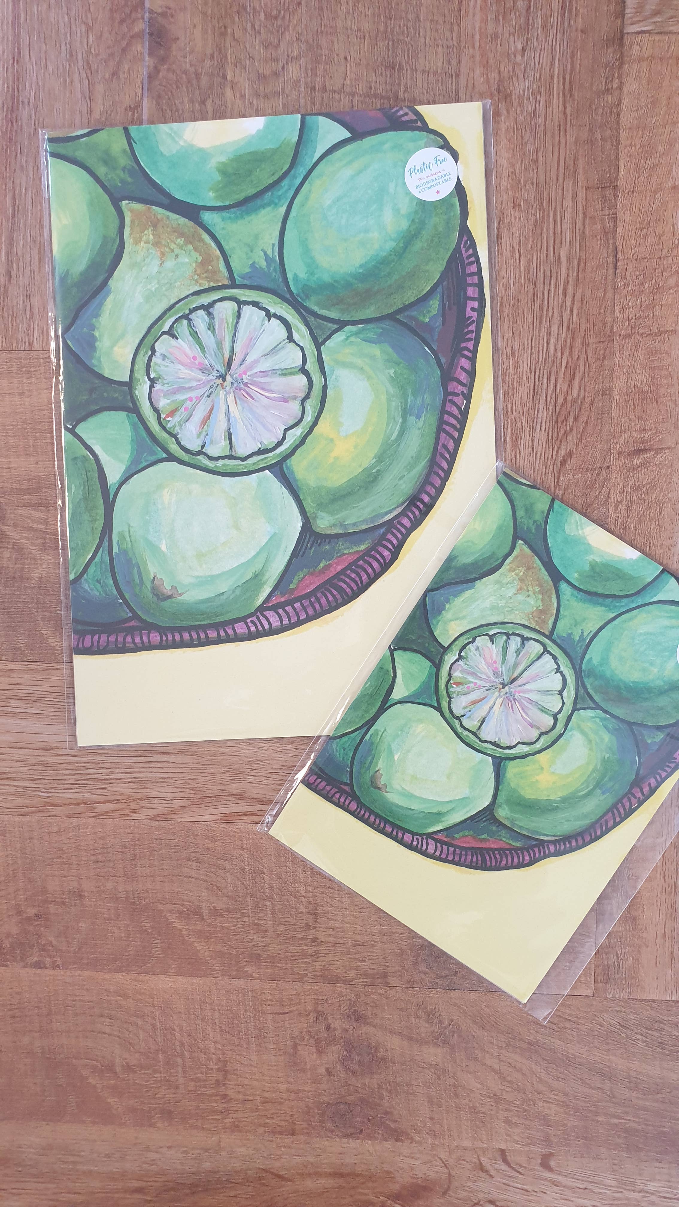 Plant Based Paintings - Wholesale Art Print - Lime - Art Print1