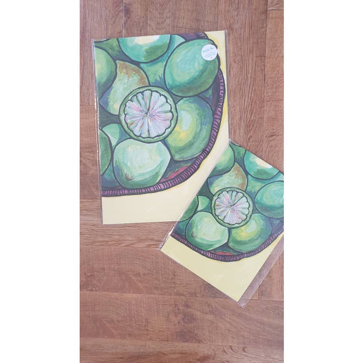 Plant Based Paintings - Wholesale Art Print - Lime - Art Print1