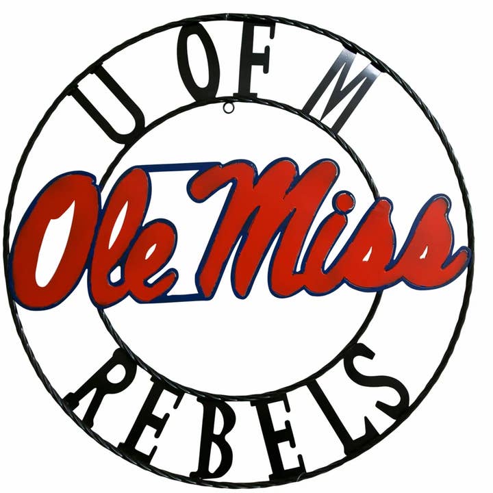 Ole Miss Wrought Iron Wall Décor for wholesale by Lrt Sales LLC