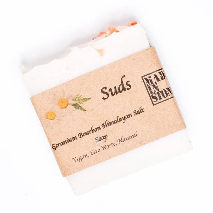 Himalaya salt tvål - Geranium Bourbon för wholesale av Suds