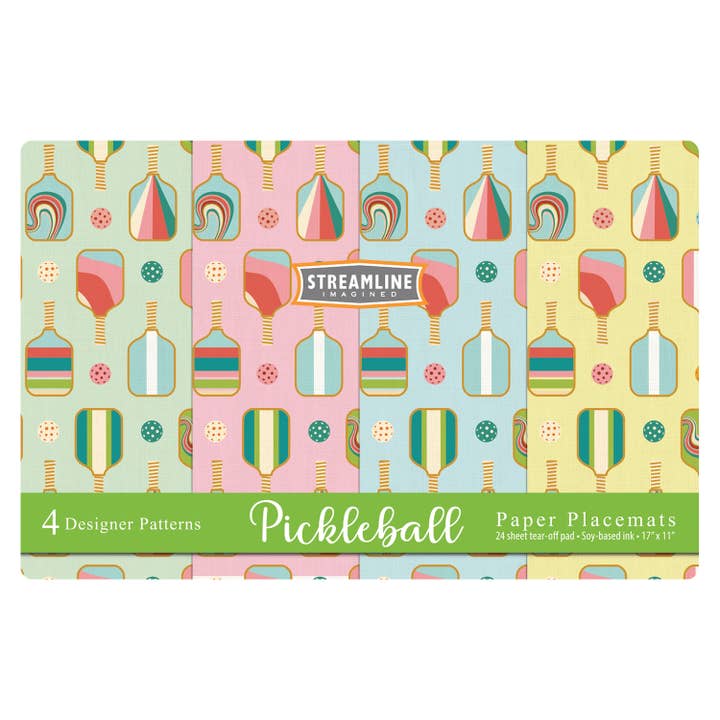 Paper Pad Placemats - Pickleball for wholesale by Streamline