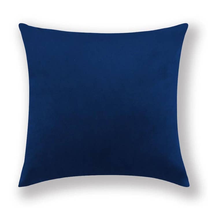 Housse de Coussin Velours - Bleu Foncé pour la vente par By Javy