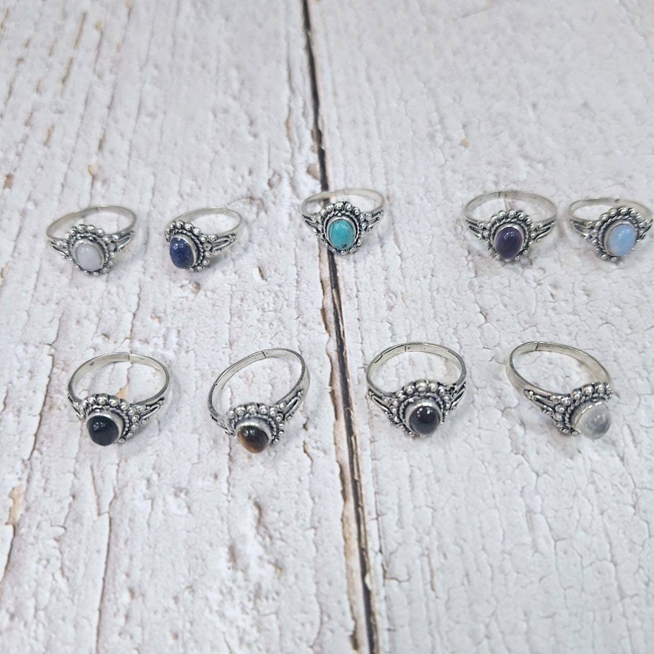 Hecho a mano - Wholesale Single Stone/Solitaire Ring - Assortment of rings10