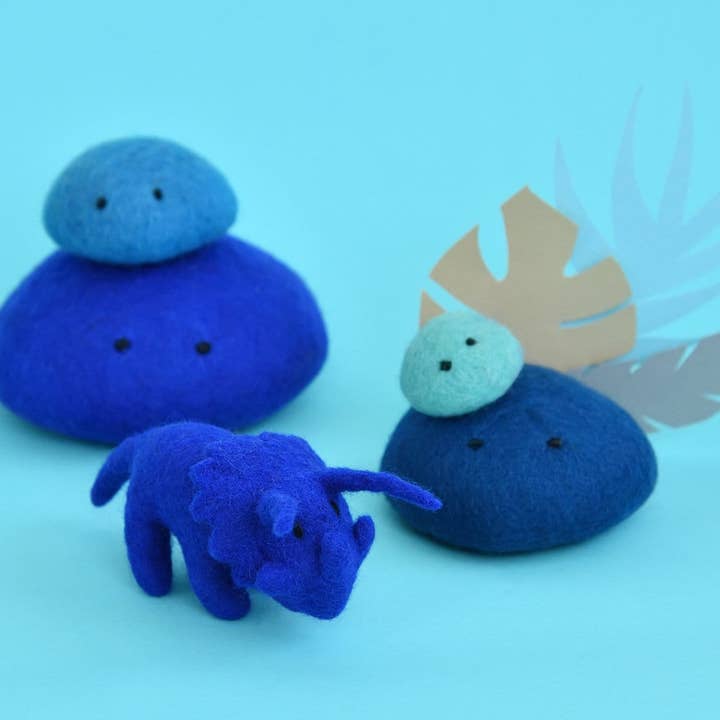 Growing Little Folks - Wholesale Stuffed/Plush Toy - Kids & Baby - Mini Felt Triceratops4