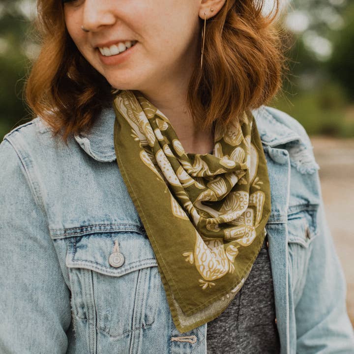 Handker Bandanas - Wholesale Bandana - Women's - No. 016 Mushrooms Bandana